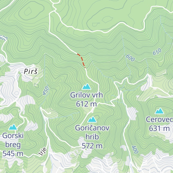 Map of Grilov vrh