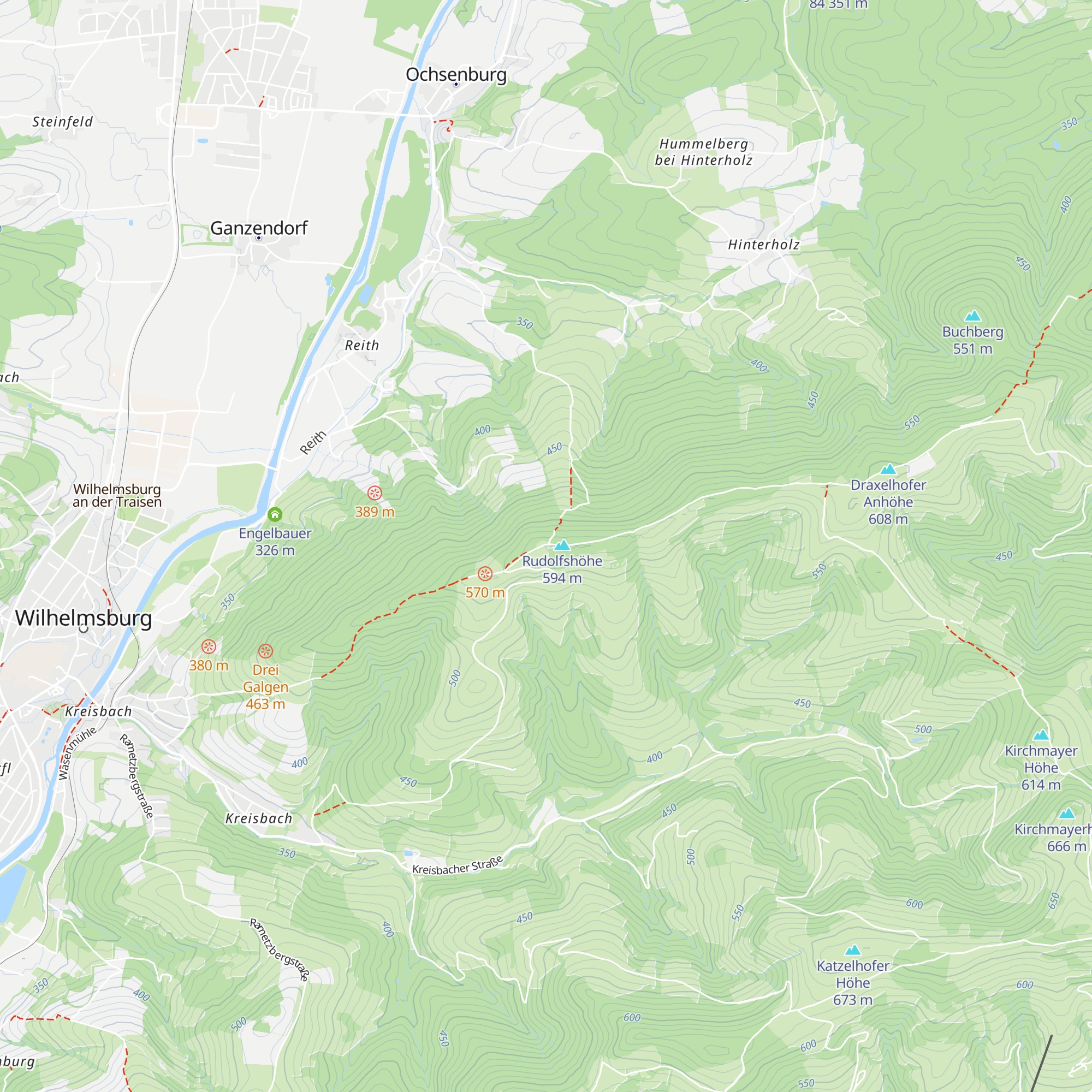 Ochsenburgerhütte map