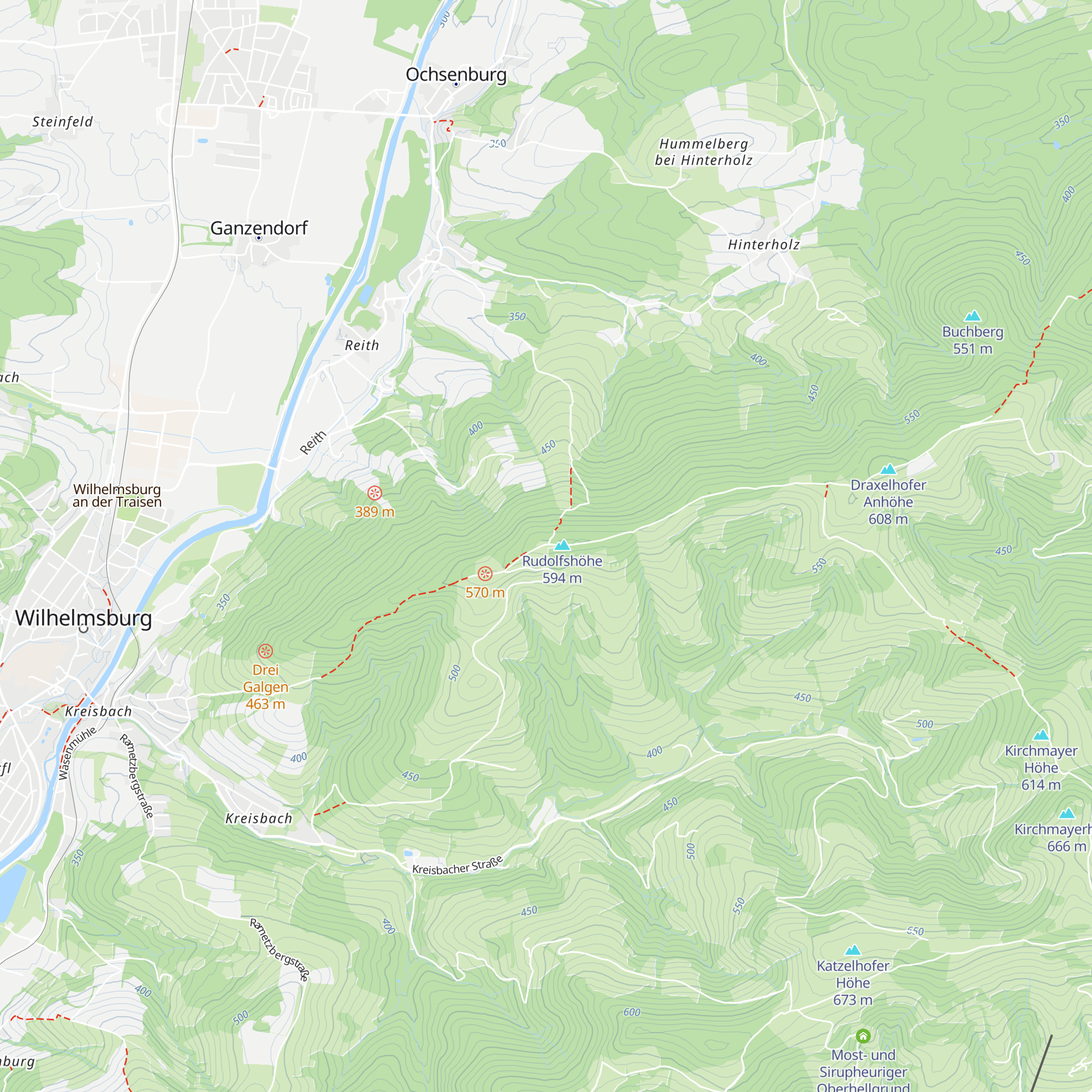 Ochsenburgerhütte map