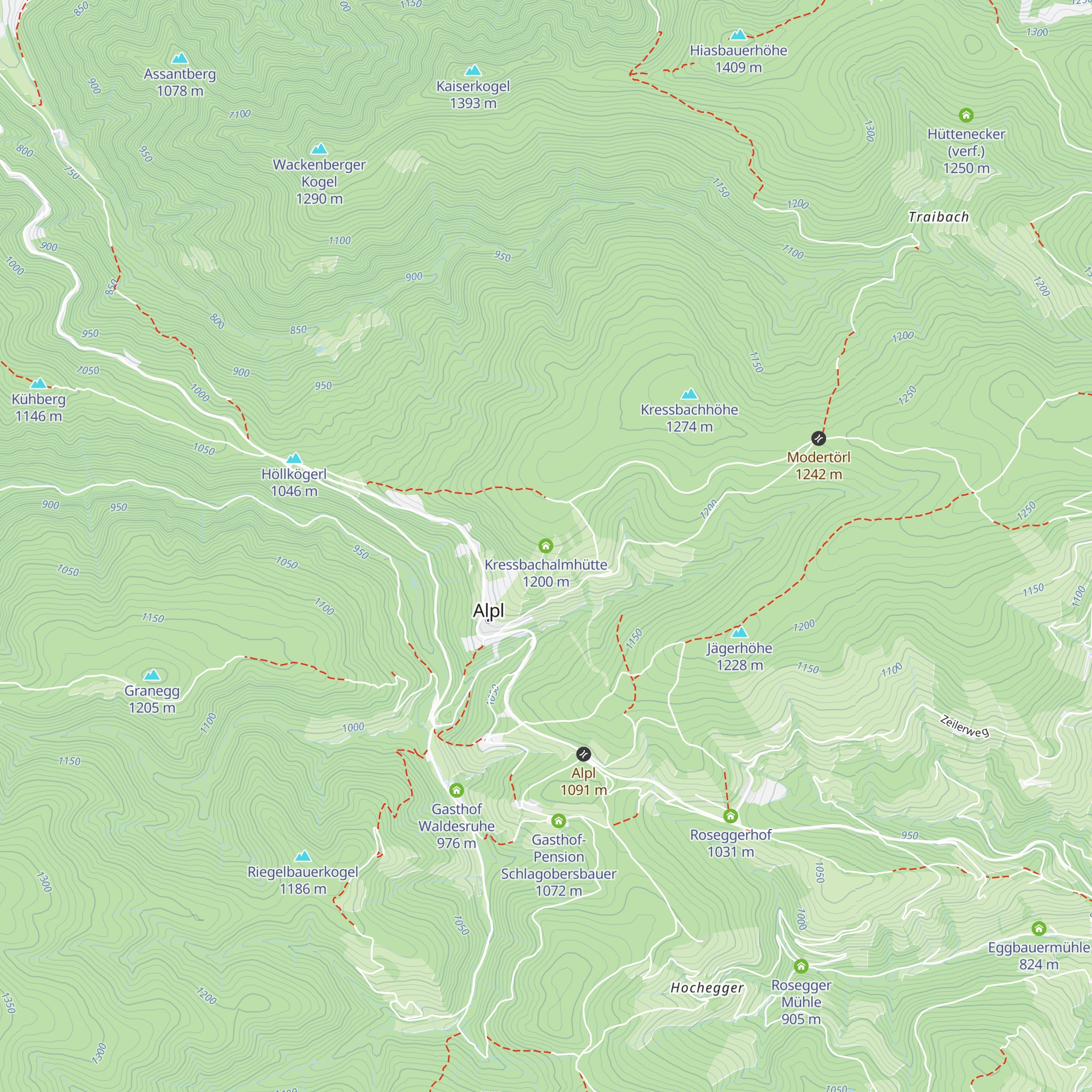 Kressbachalmhütte map