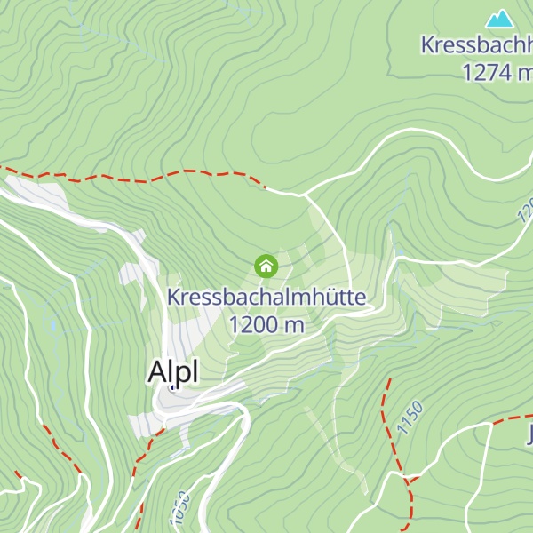 Map of Kressbachalmhütte