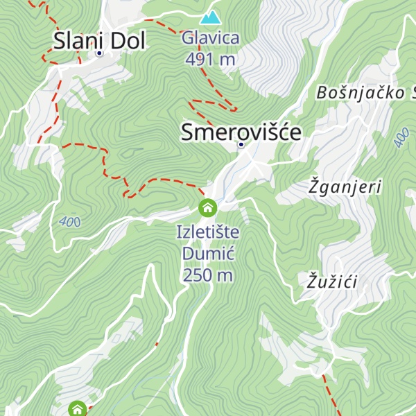 Map of Izletište Dumić