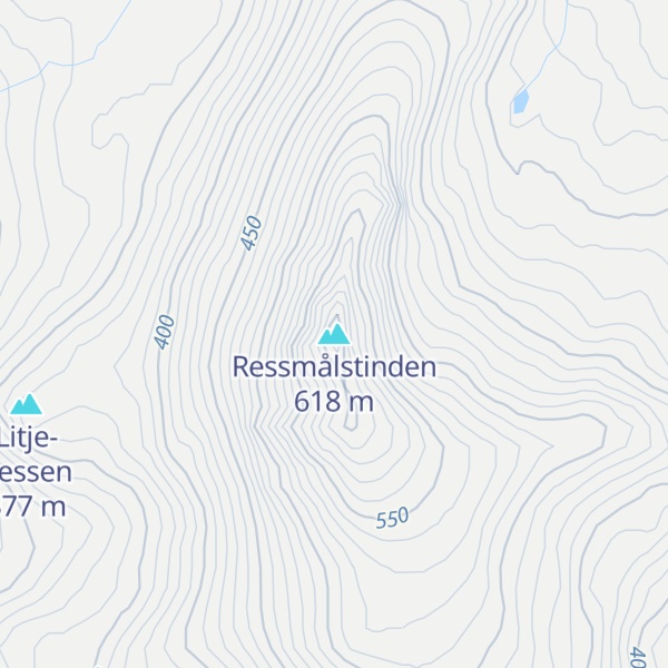 Map of Ressmålstinden