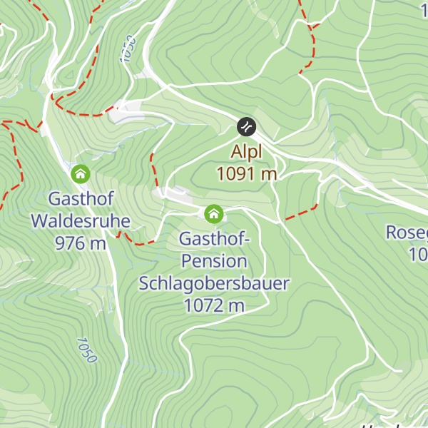 Map of Gasthof-Pension Schlagobersbauer