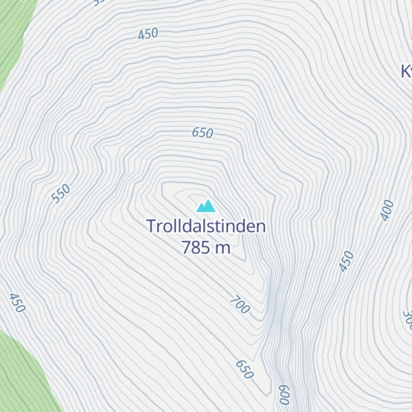 Map of Trolldalstinden