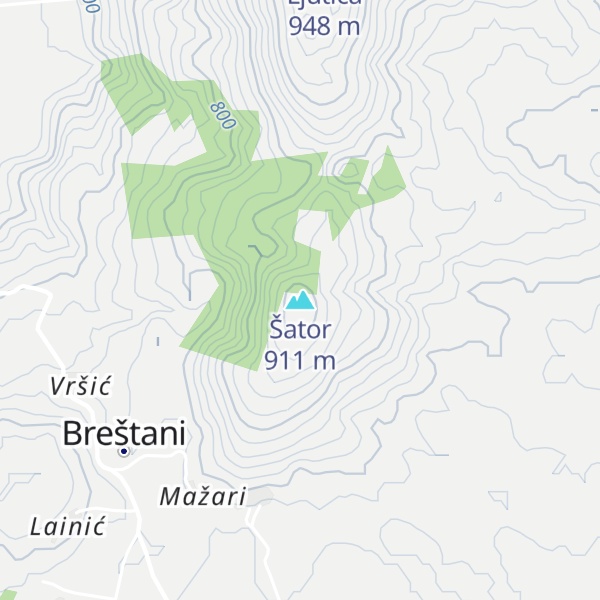 Map of Šator