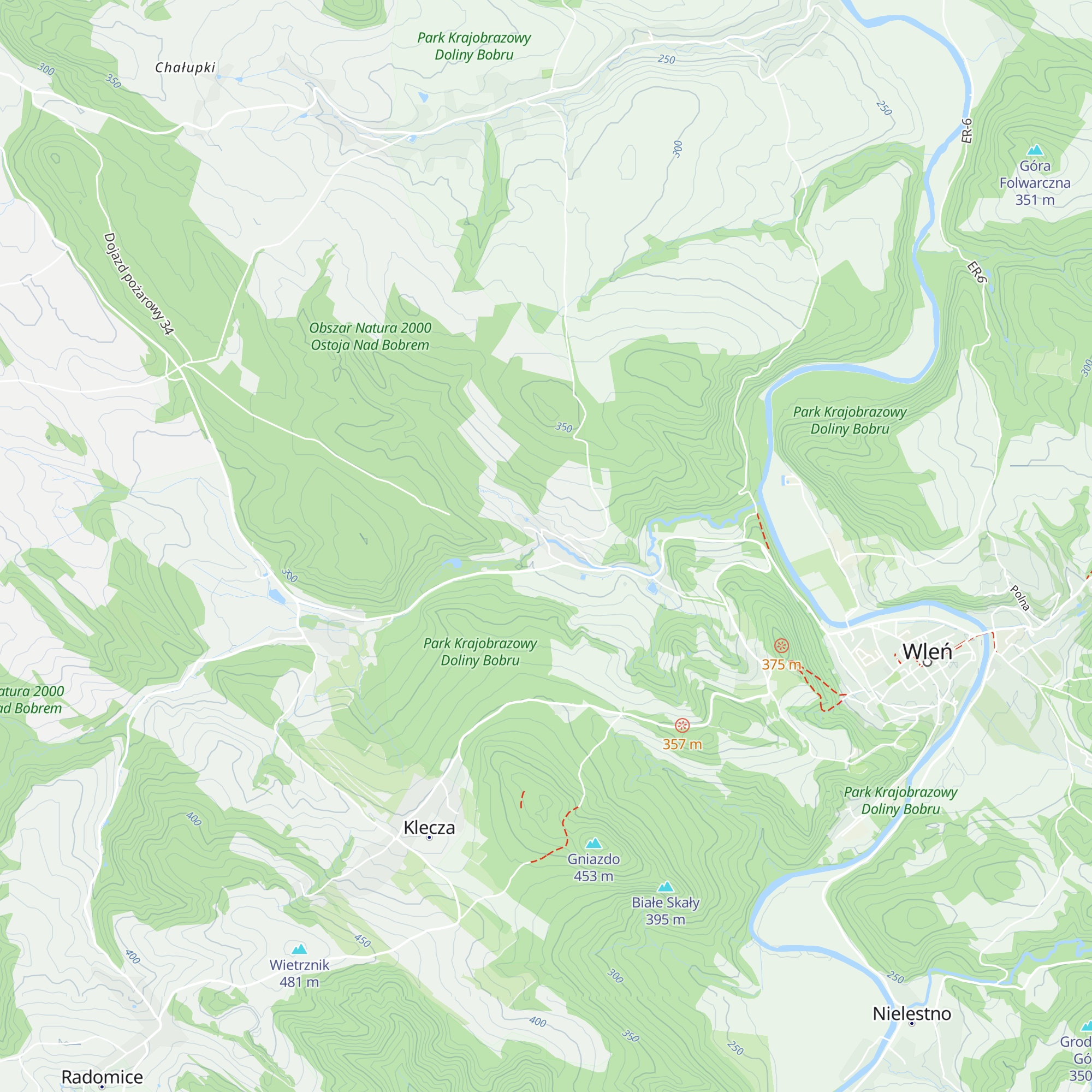Schronisko Łupki map