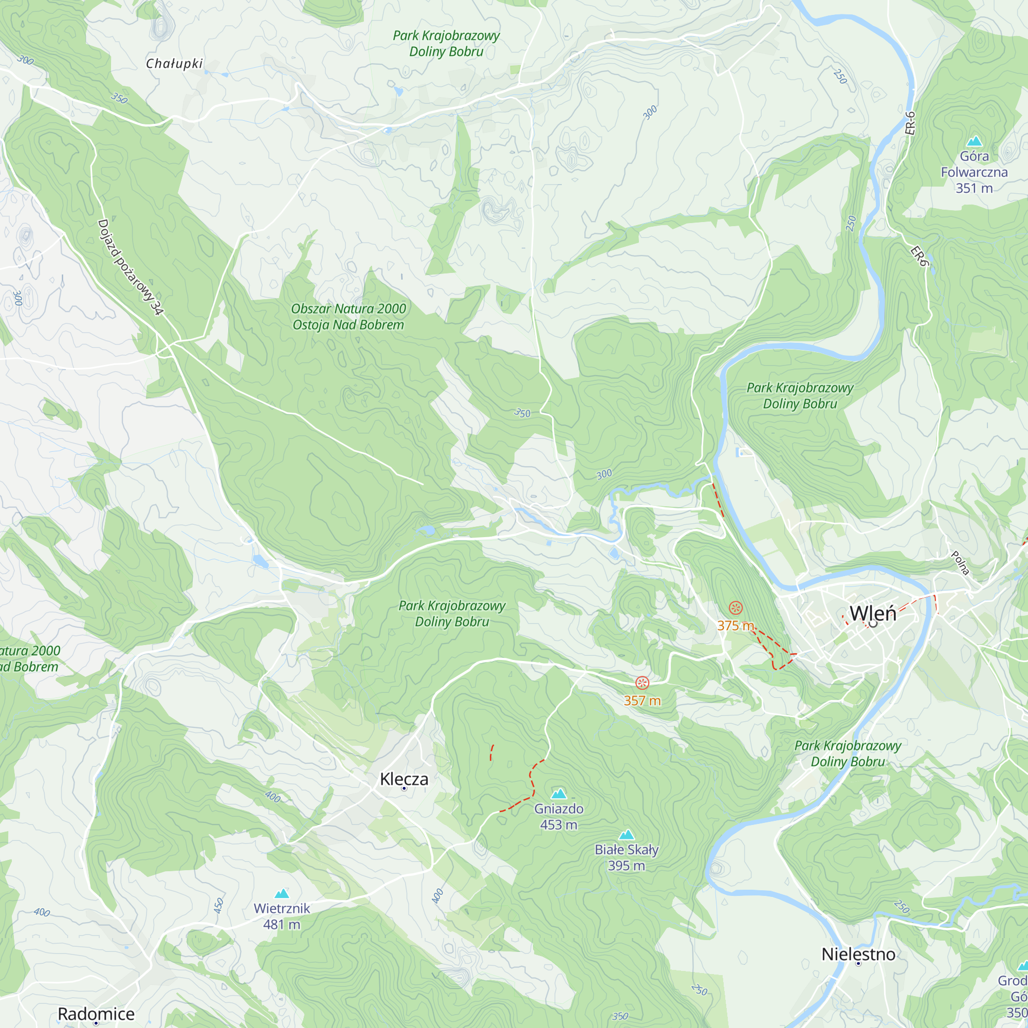Schronisko Łupki map
