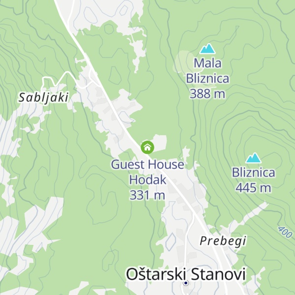 Map of Guest House Hodak