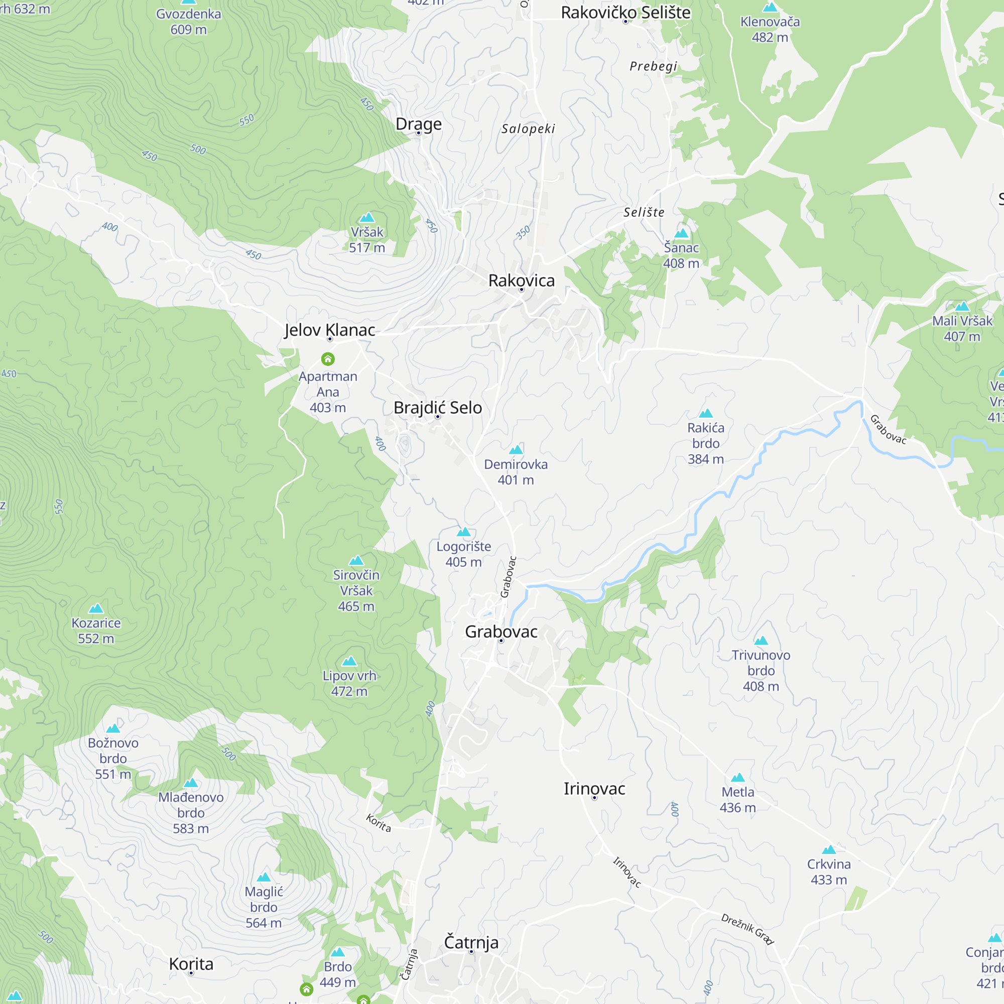 Guesthouse Šebalj map