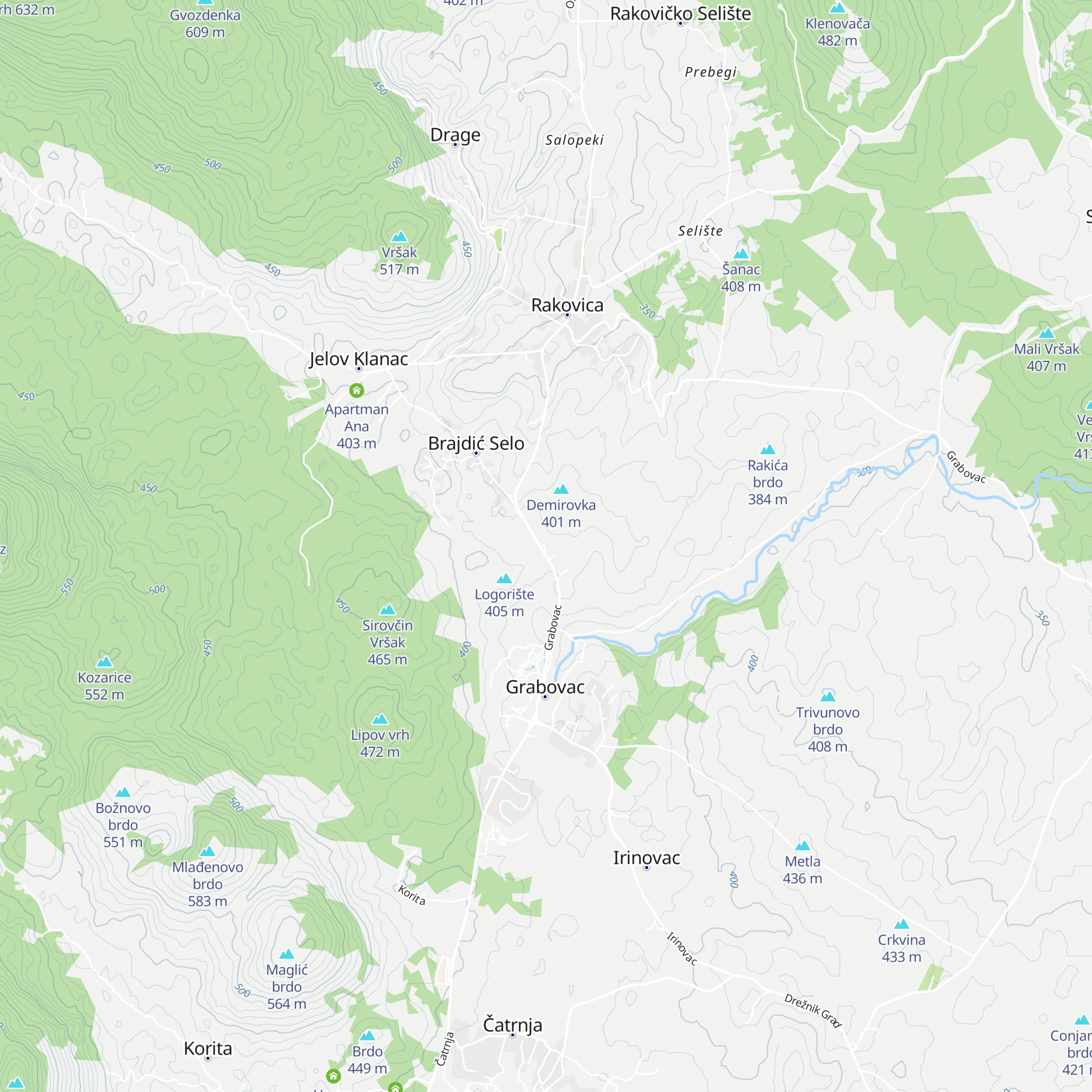 Guesthouse Šebalj map