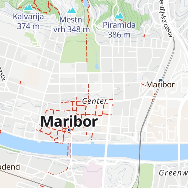 Map of Maribor Castle