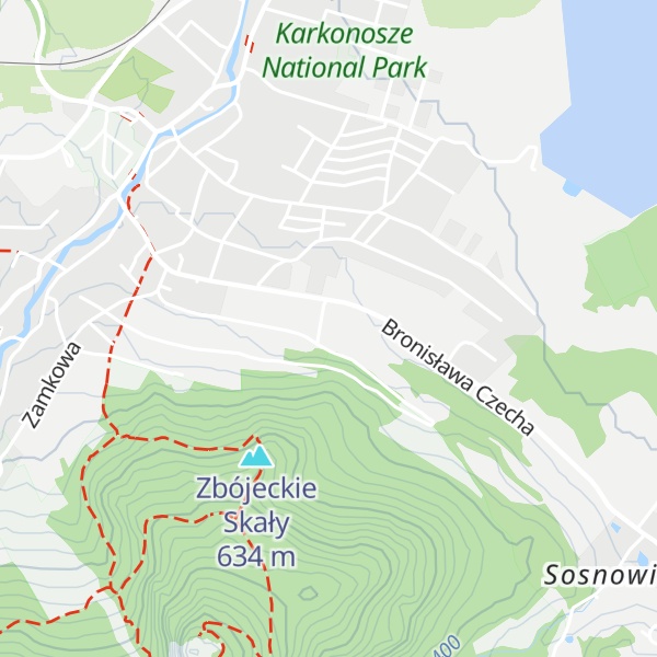 Map of Transgranicznym Centrum Turystyki Aktywnej