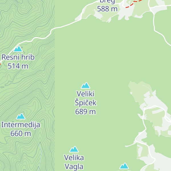 Map of Veliki Špiček