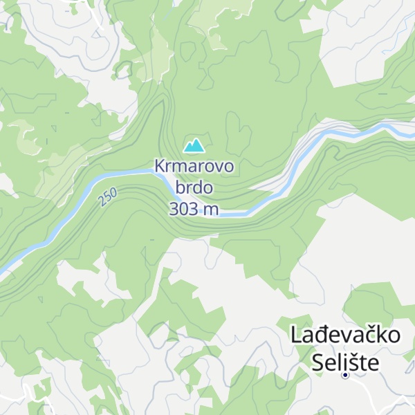 Map of Private property "Barić mlin"