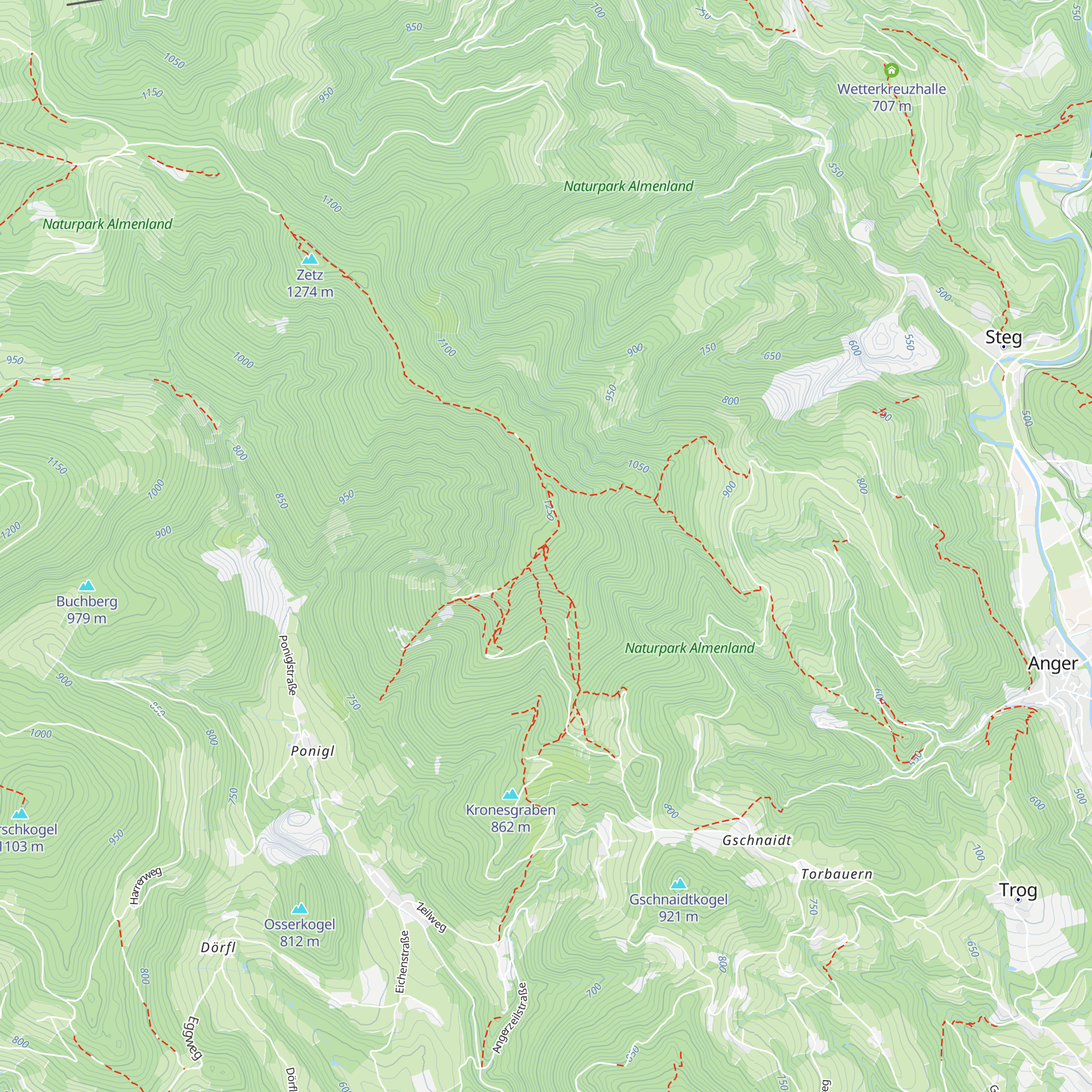 Zetzschachtel map