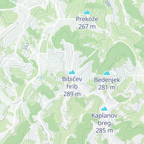Map of Bibičev hrib