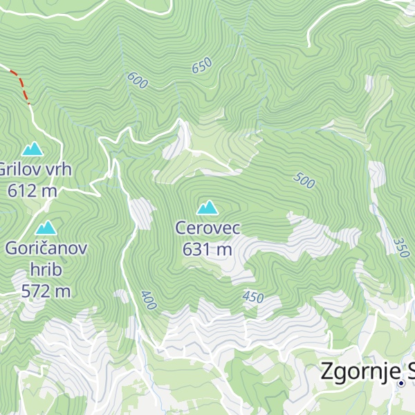 Map of Cerovec