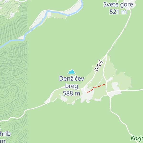 Map of Denžičev breg
