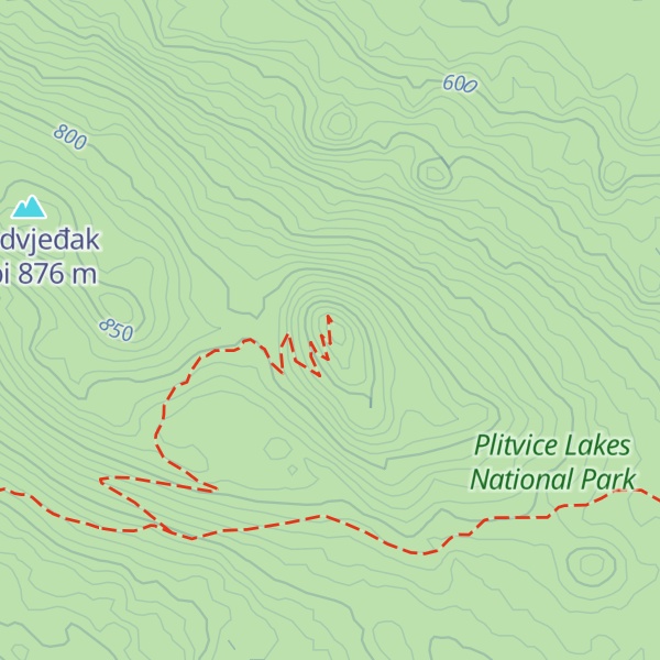 Map of Medvjeđak oštri