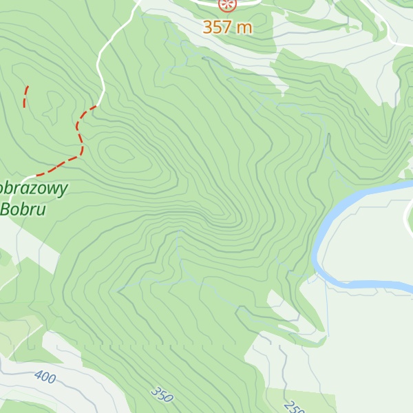 Map of Białe Skały