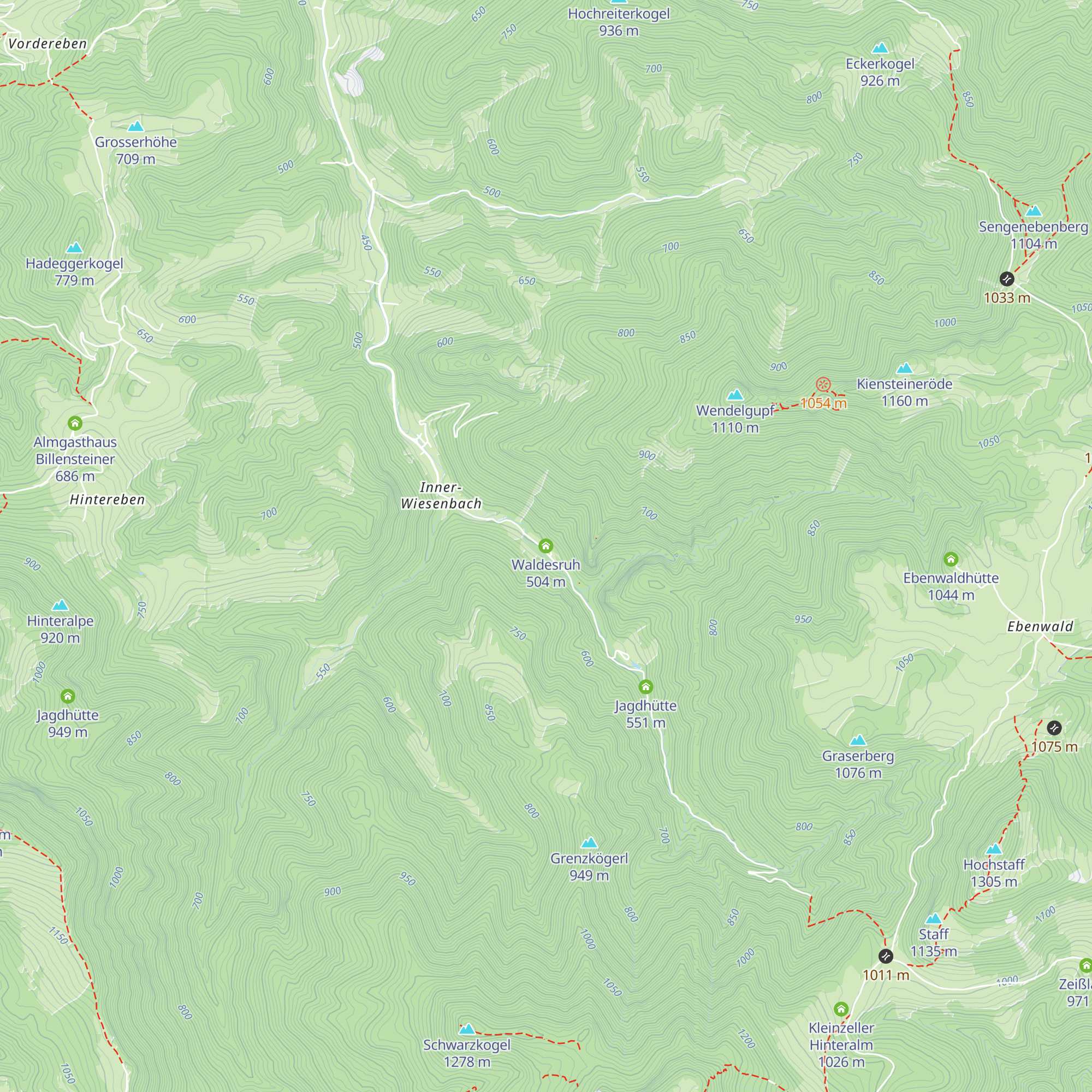 Waldesruh map