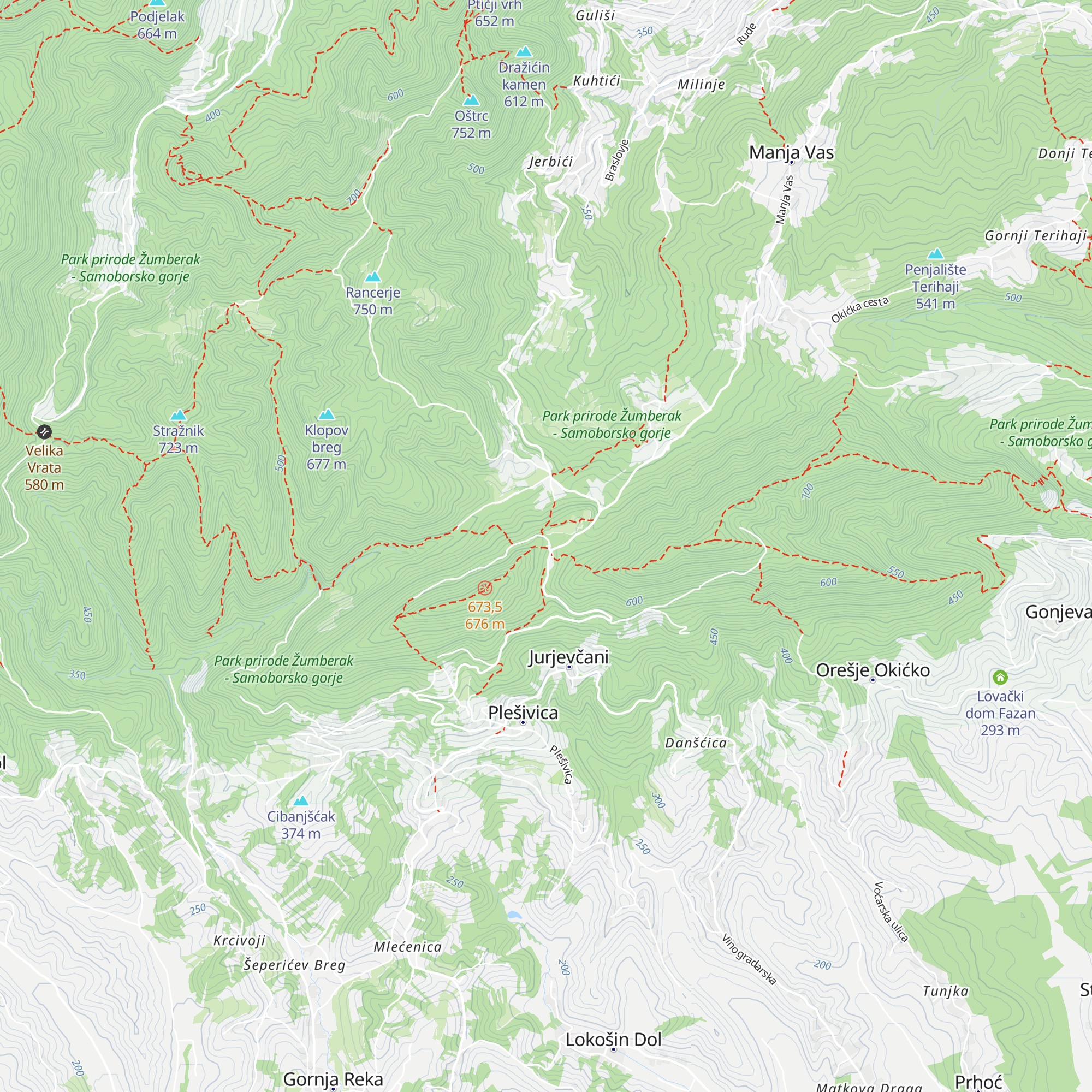Klet Poljanica map