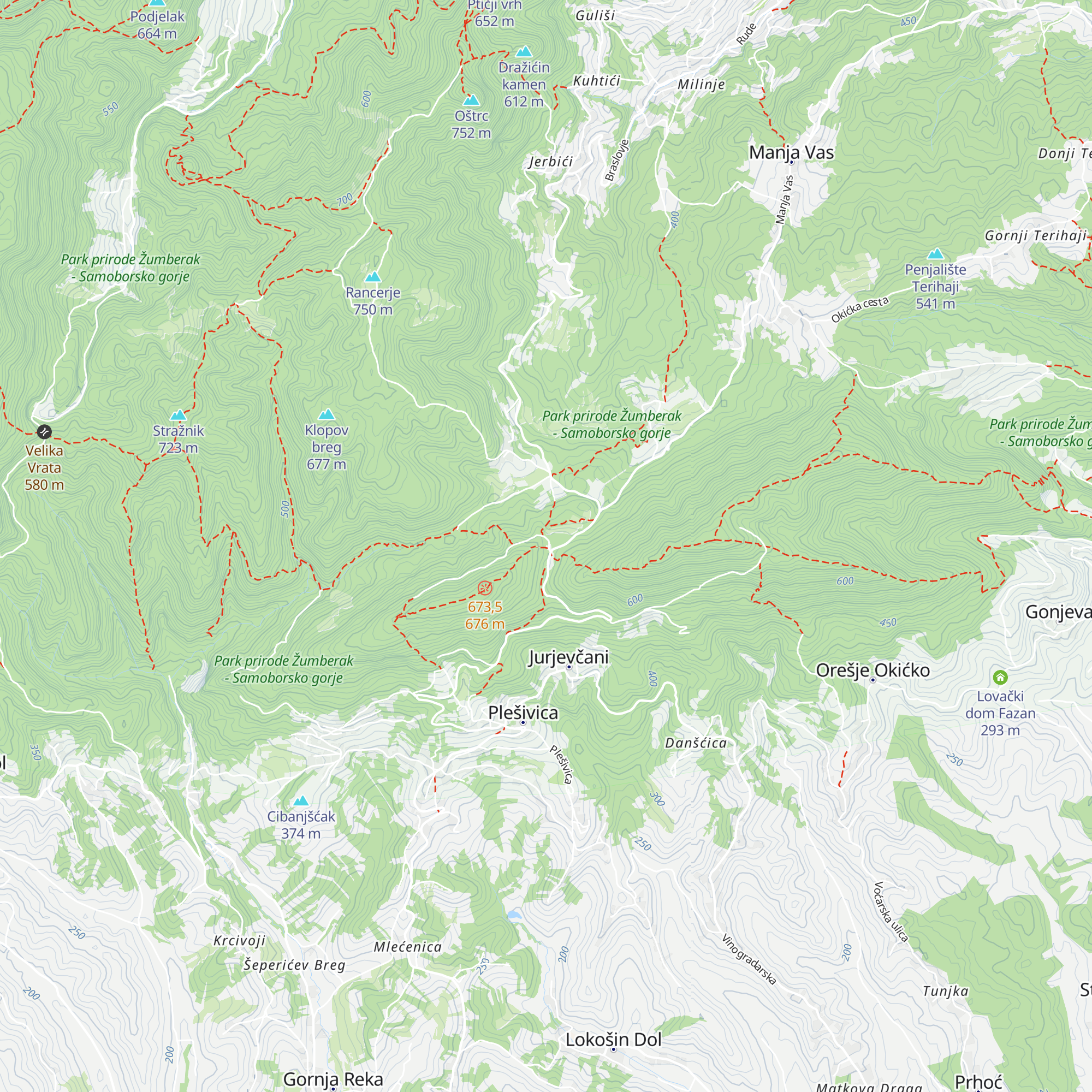 Klet Poljanica map
