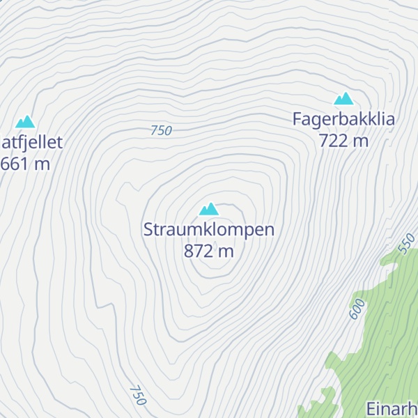 Map of Straumklompen
