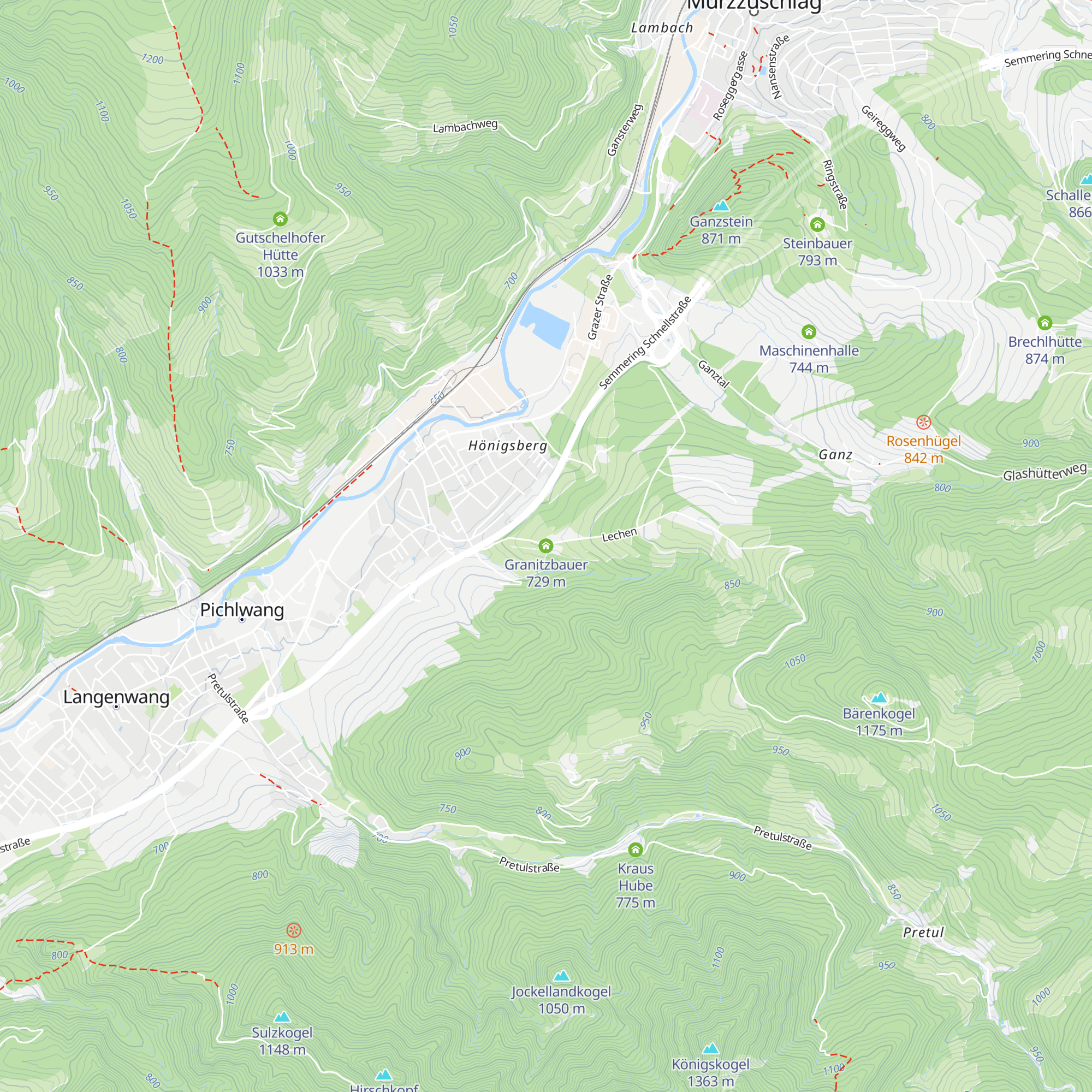 Granitzbauer map