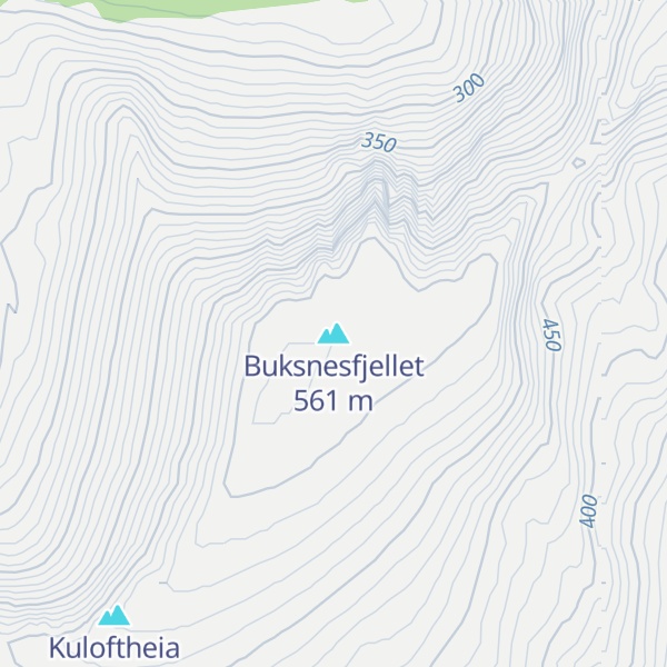 Map of Buksnesfjellet