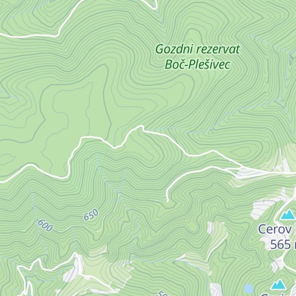 Map of Malo Ravno Cerje