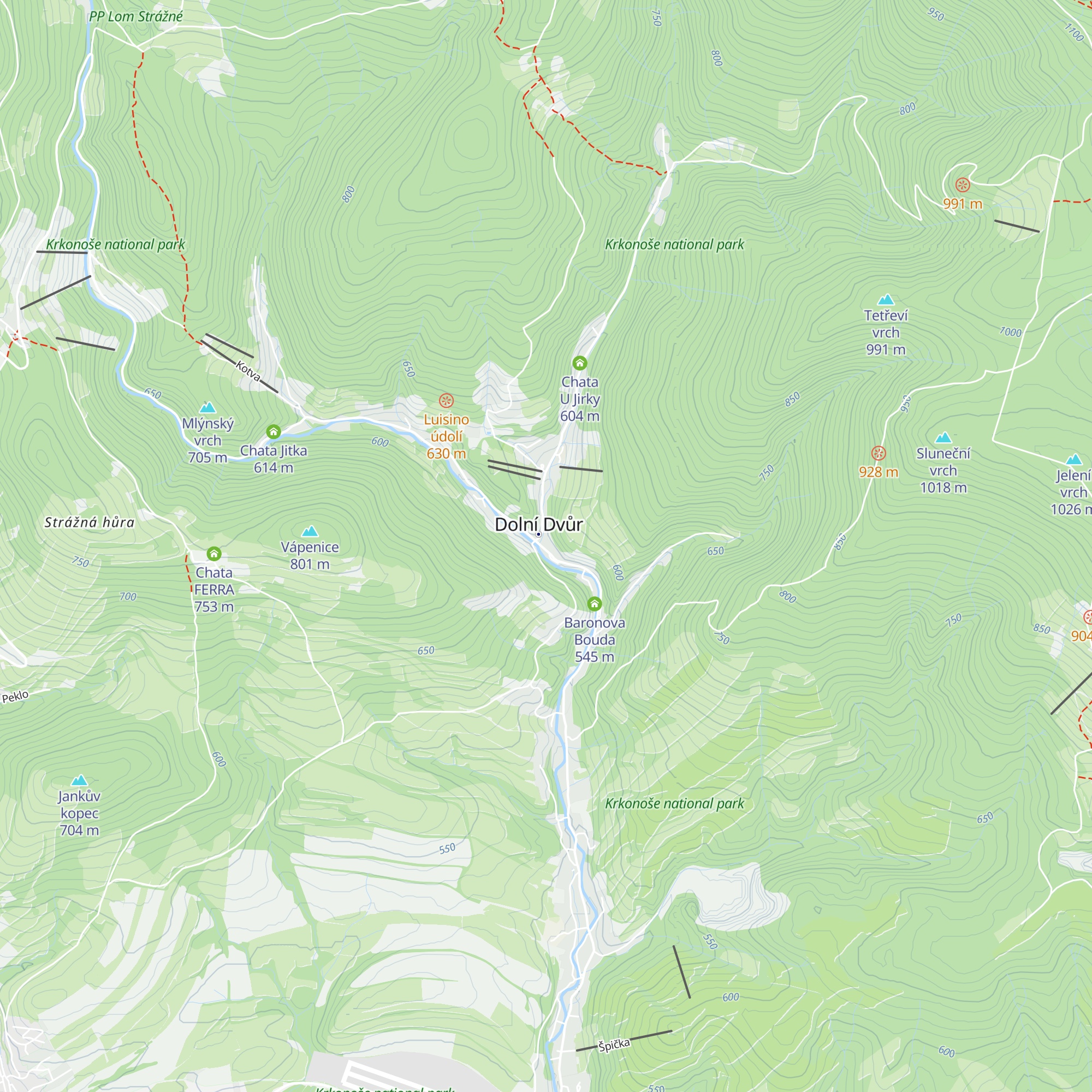 Janova bouda map