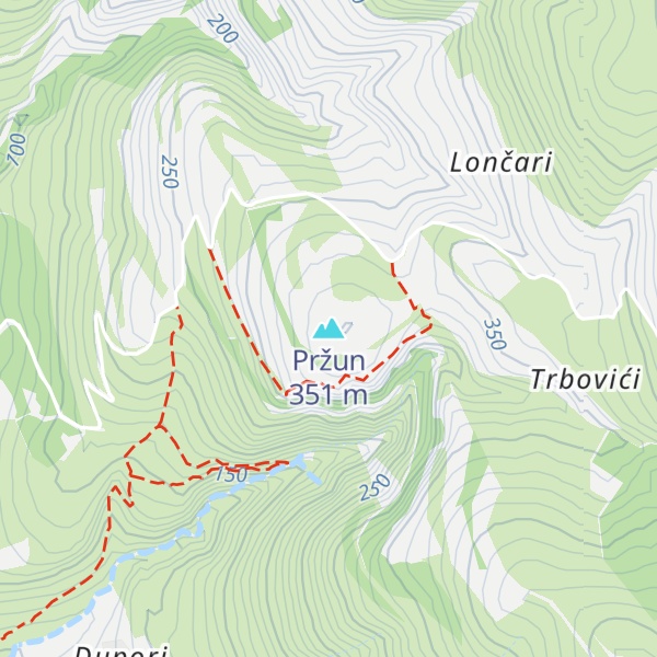 Map of Pržun