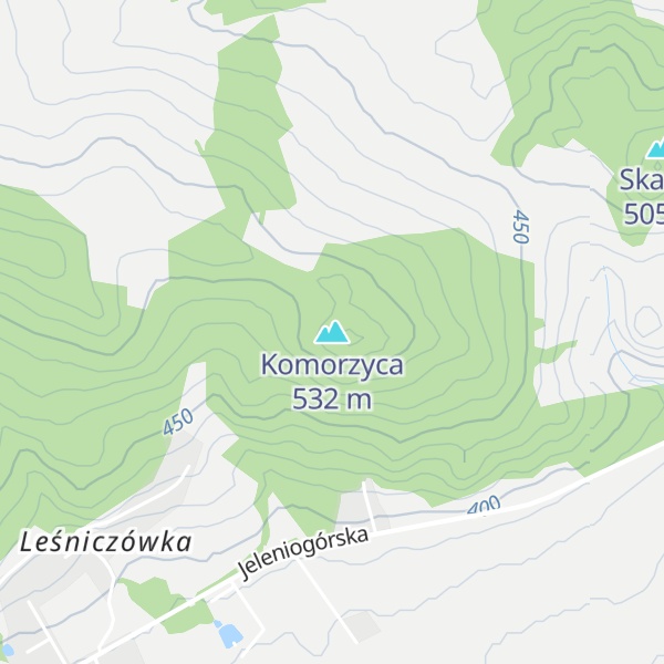Map of Komorzyca