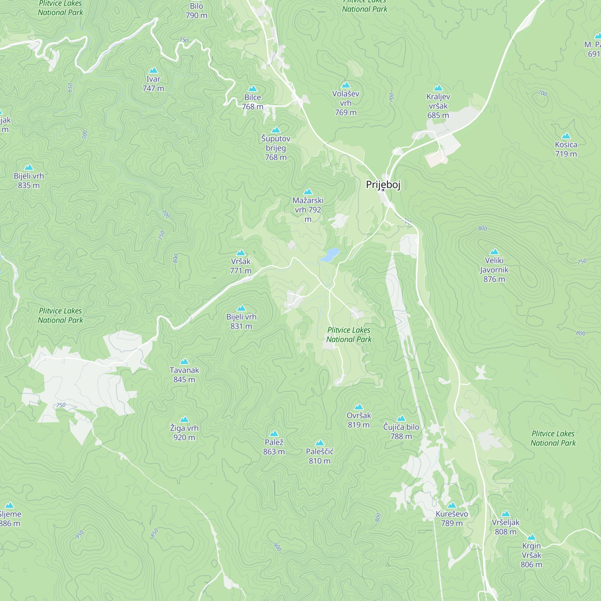 House Izvor map