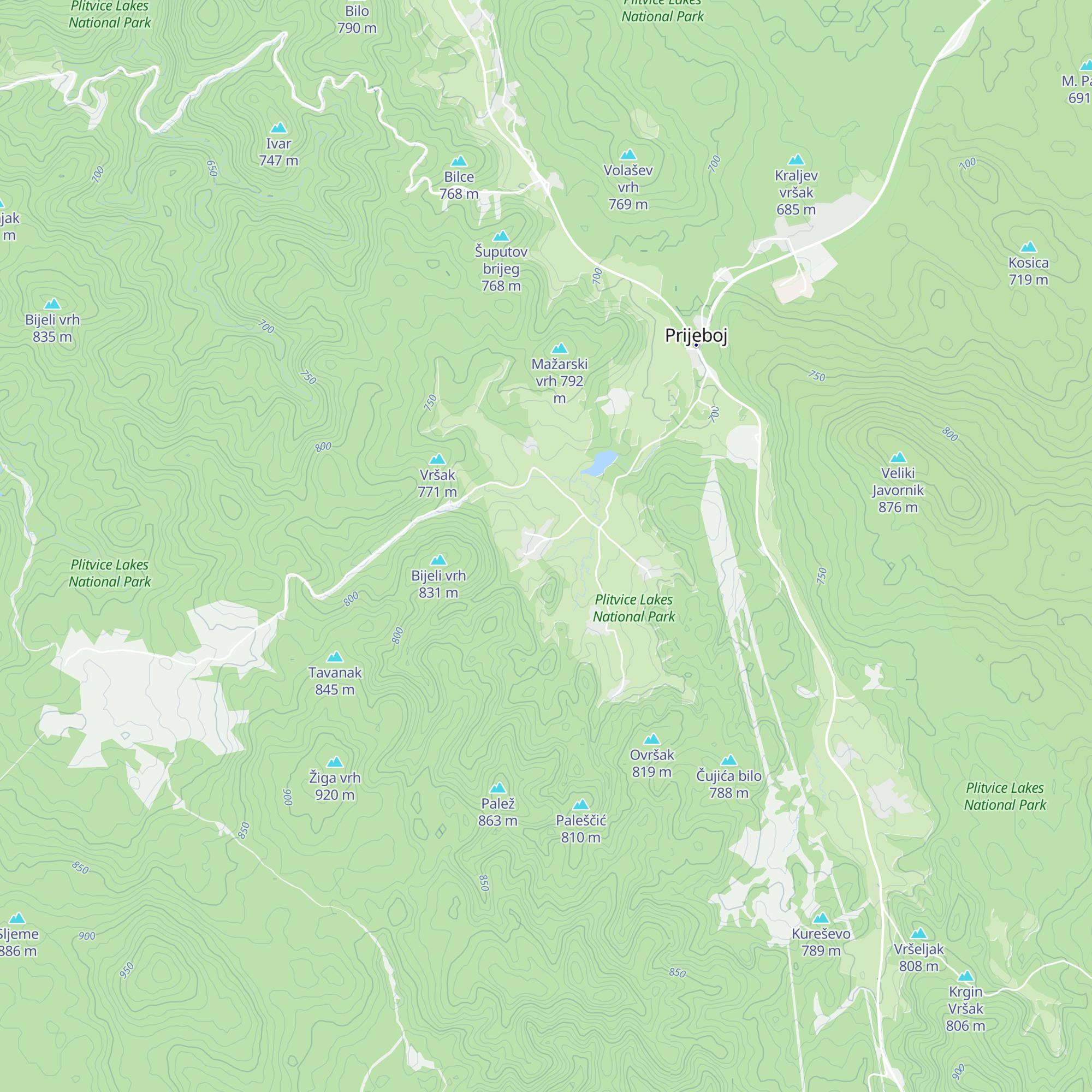 House Izvor map