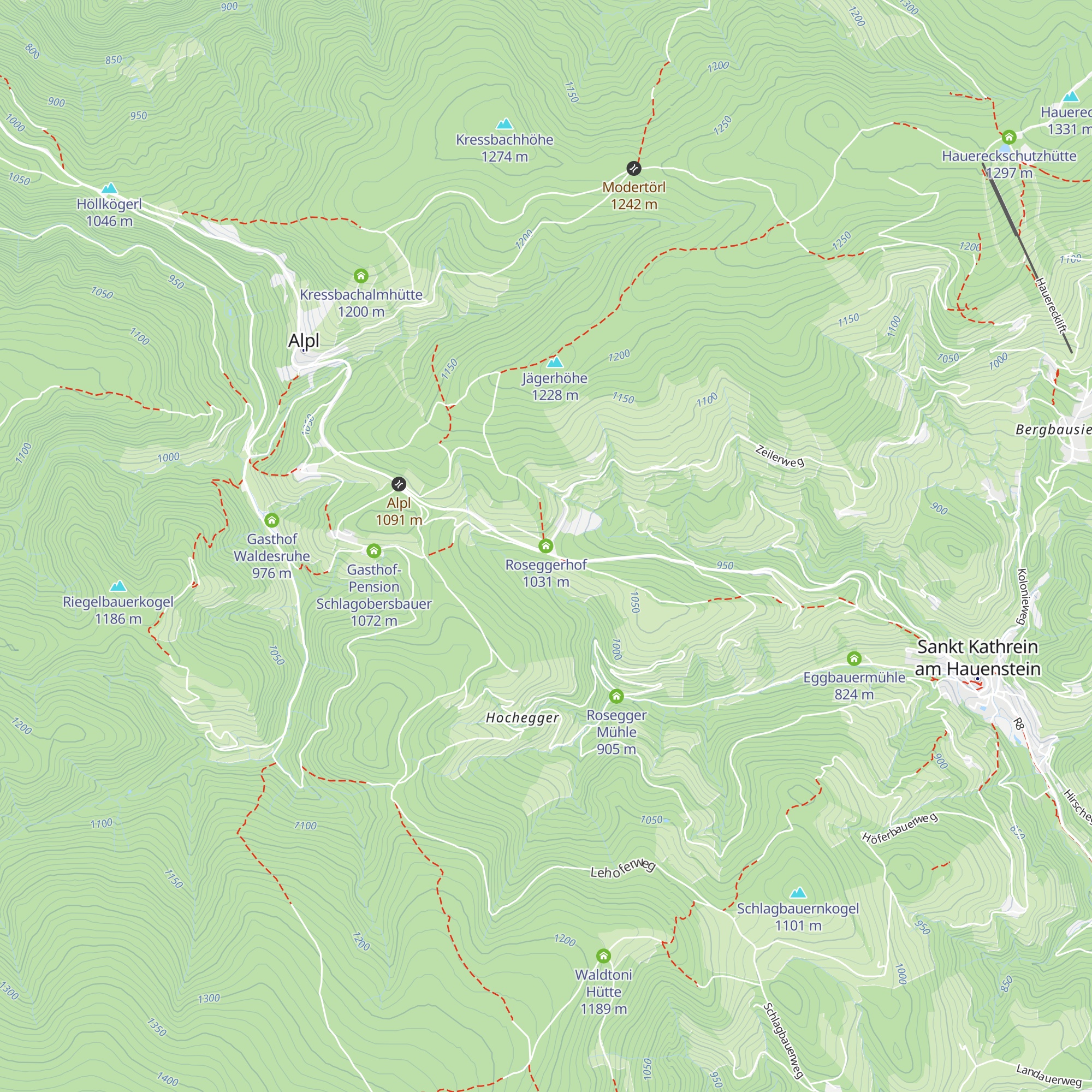 Roseggerhof map