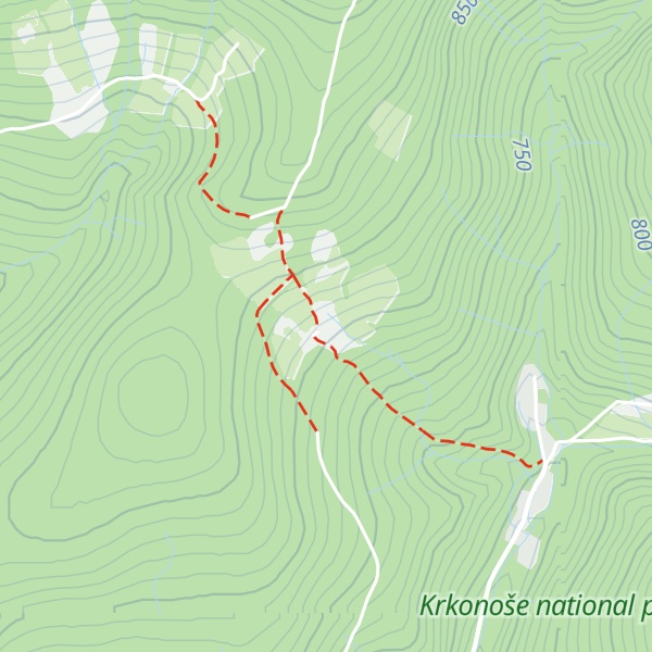 Map of Horská chata HANAPETR