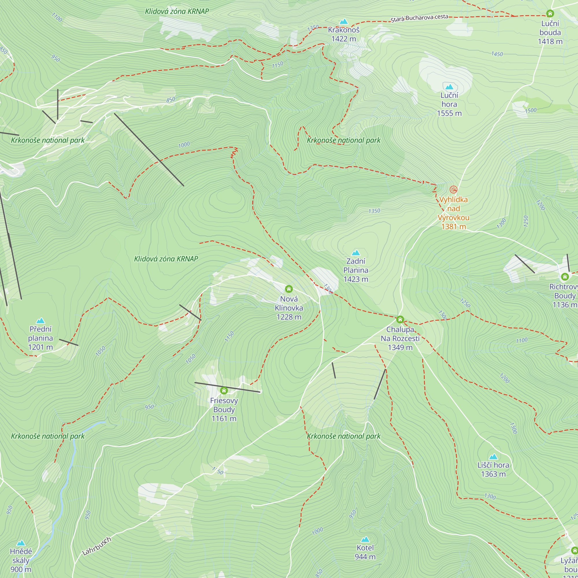 Nová Klínovka map