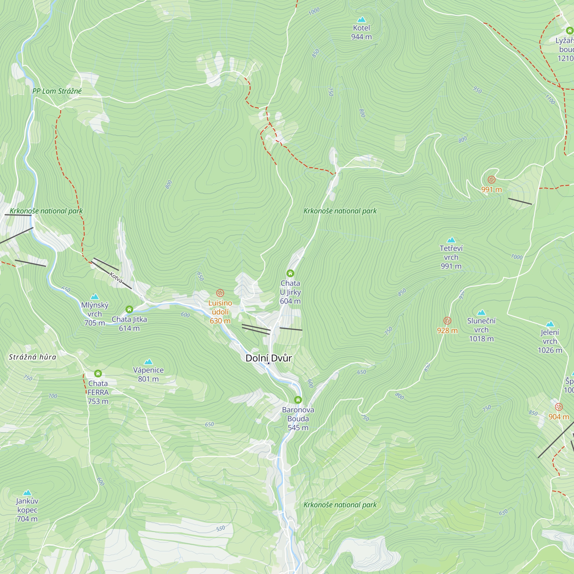 Chata Gall map