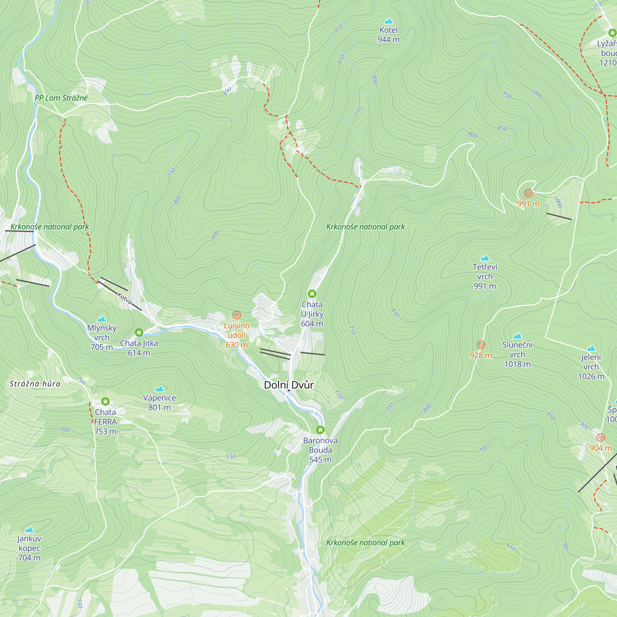 Chata Gall map