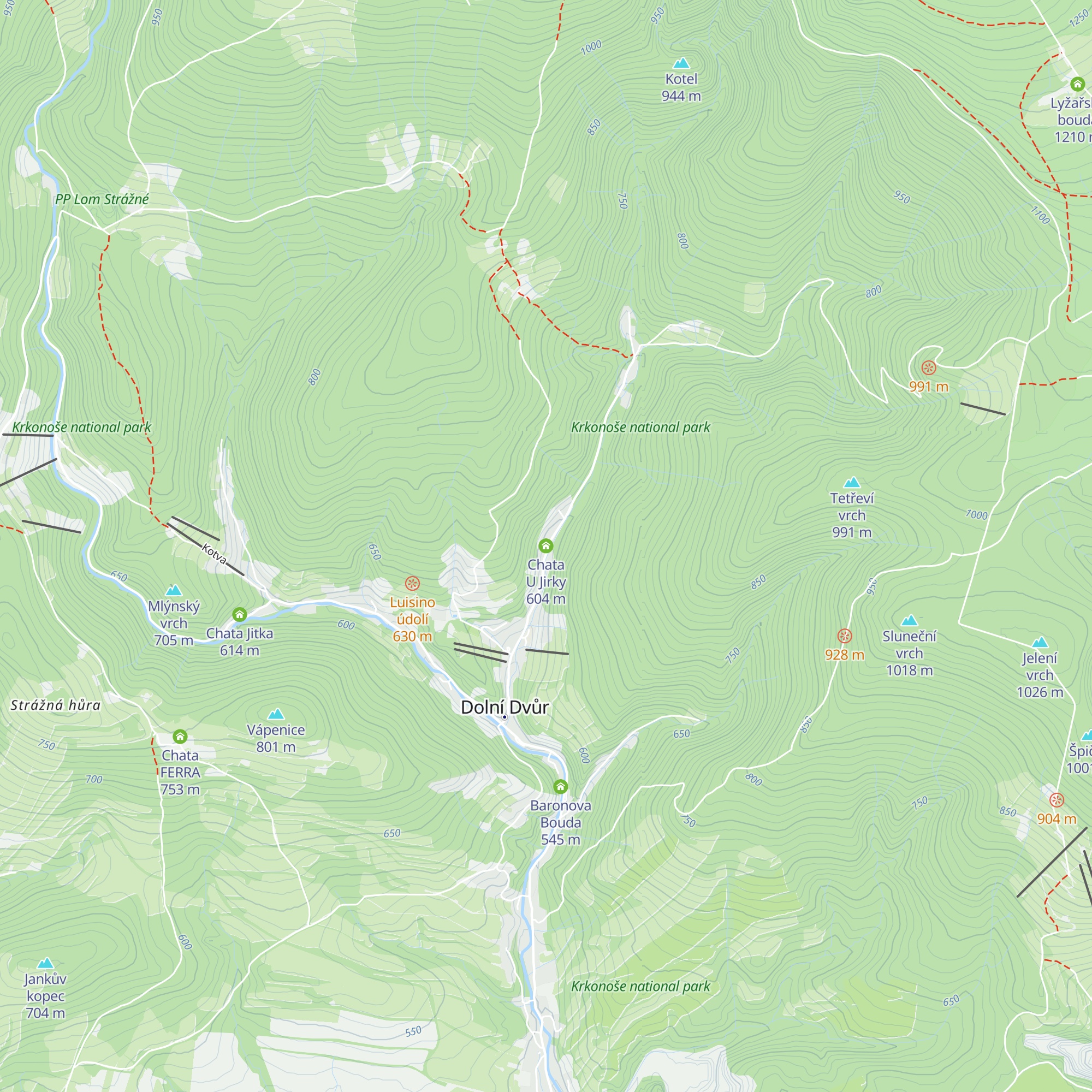 Chata U Jirky map