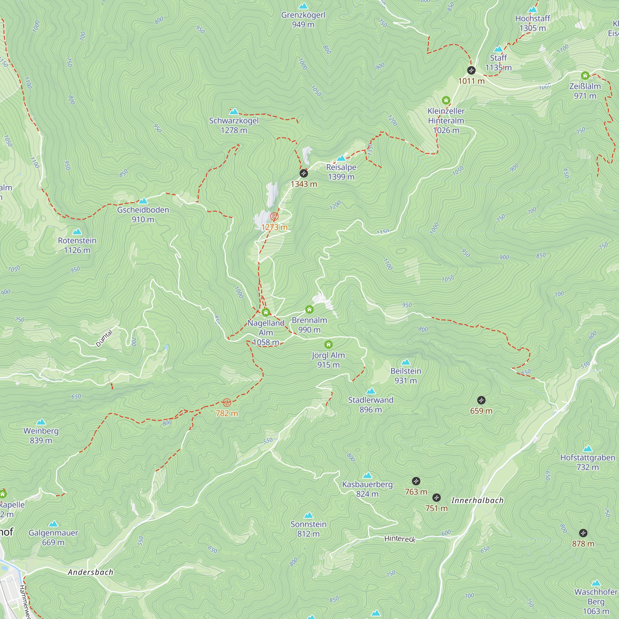 Brennalm map