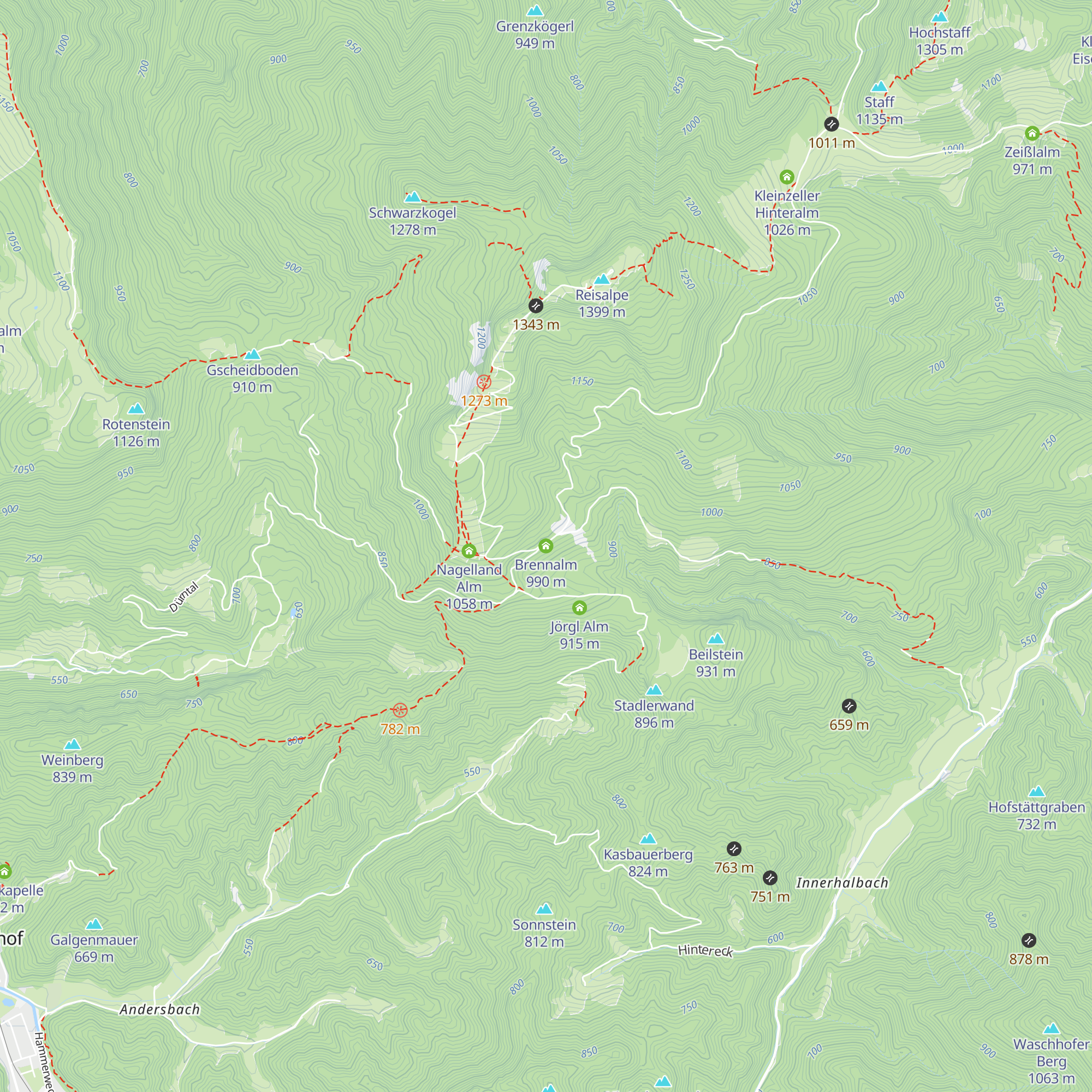 Brennalm map