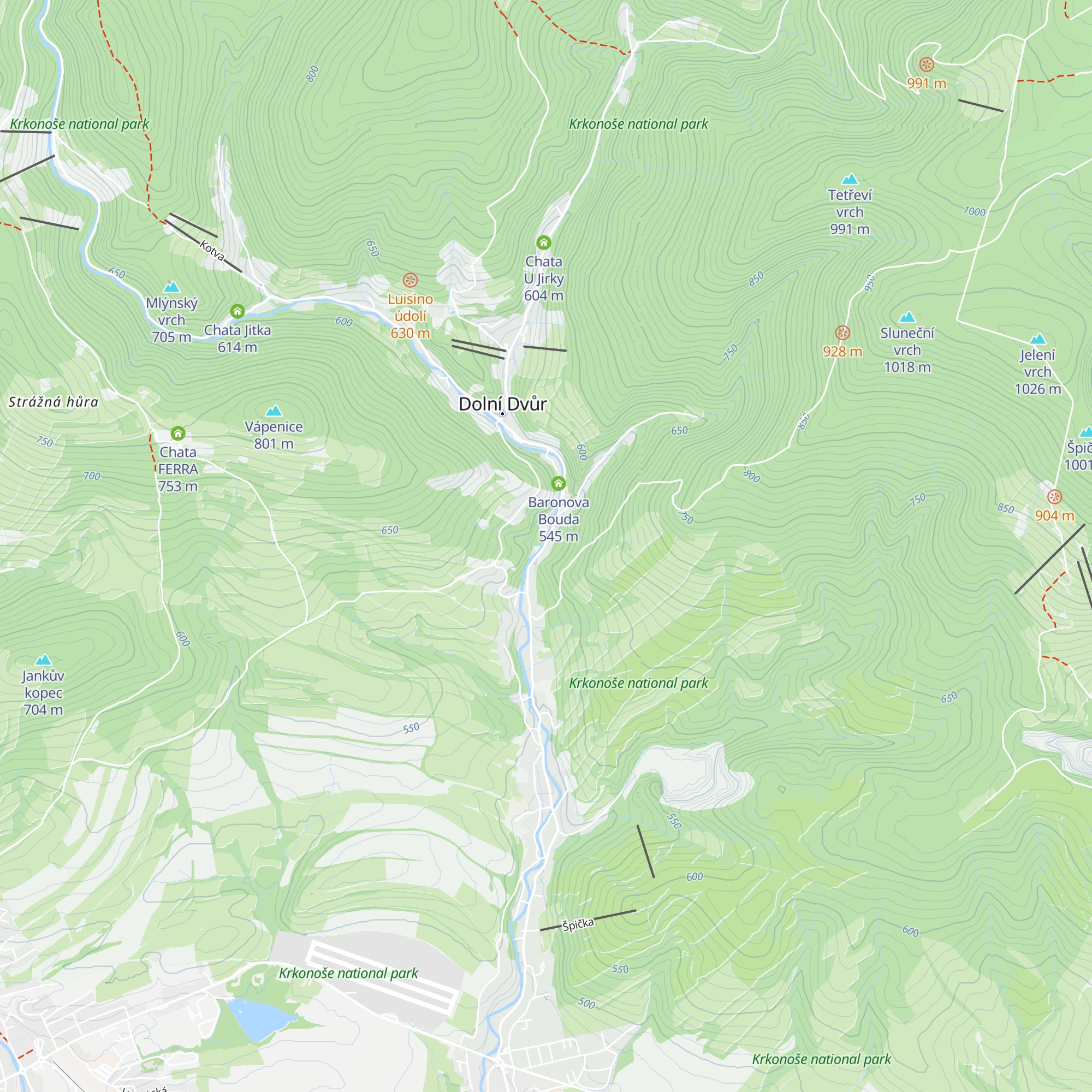 Chata Baronka map