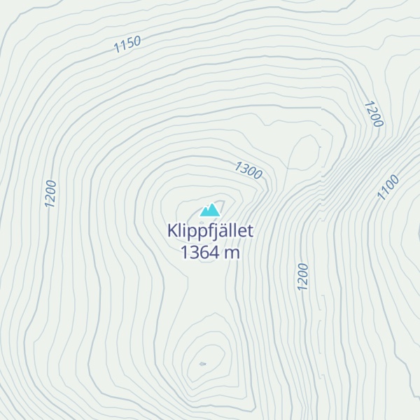 Map of Klippfjället