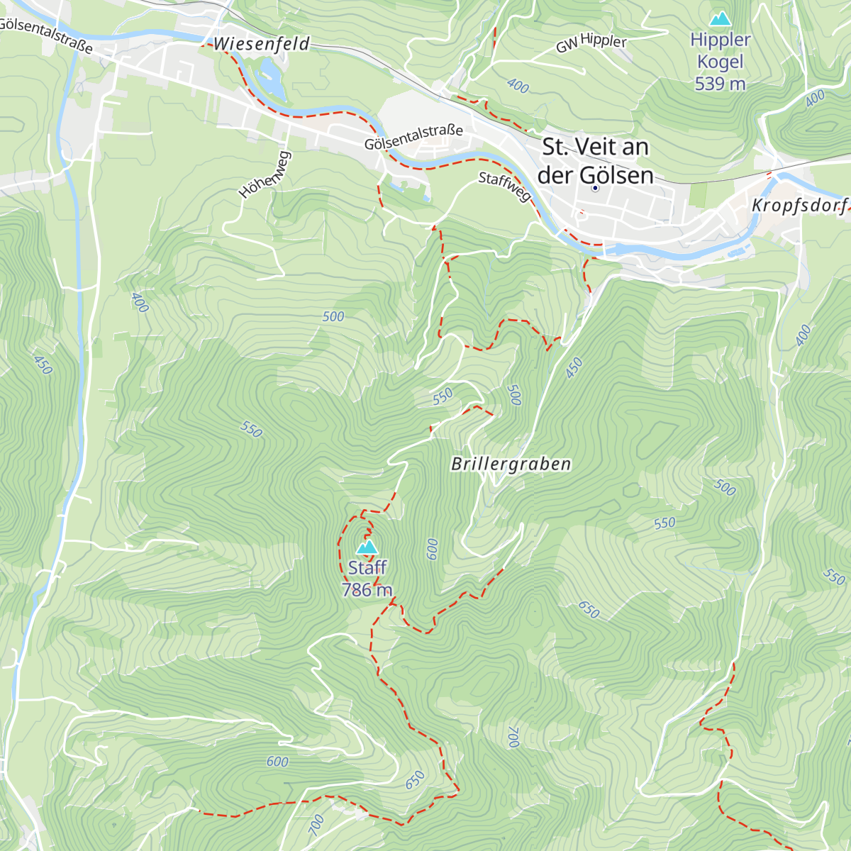 Staffhütte map