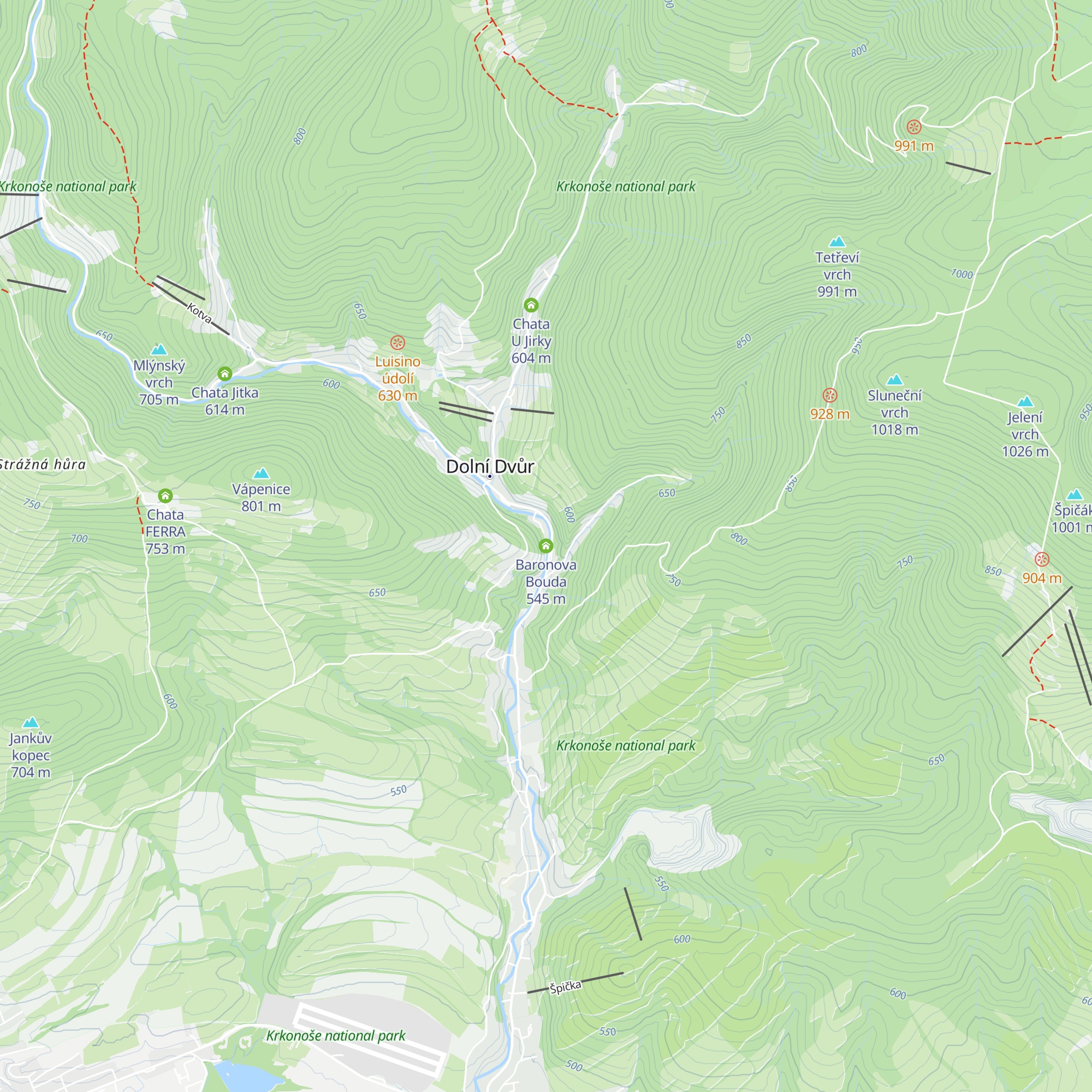 Baronova Bouda map
