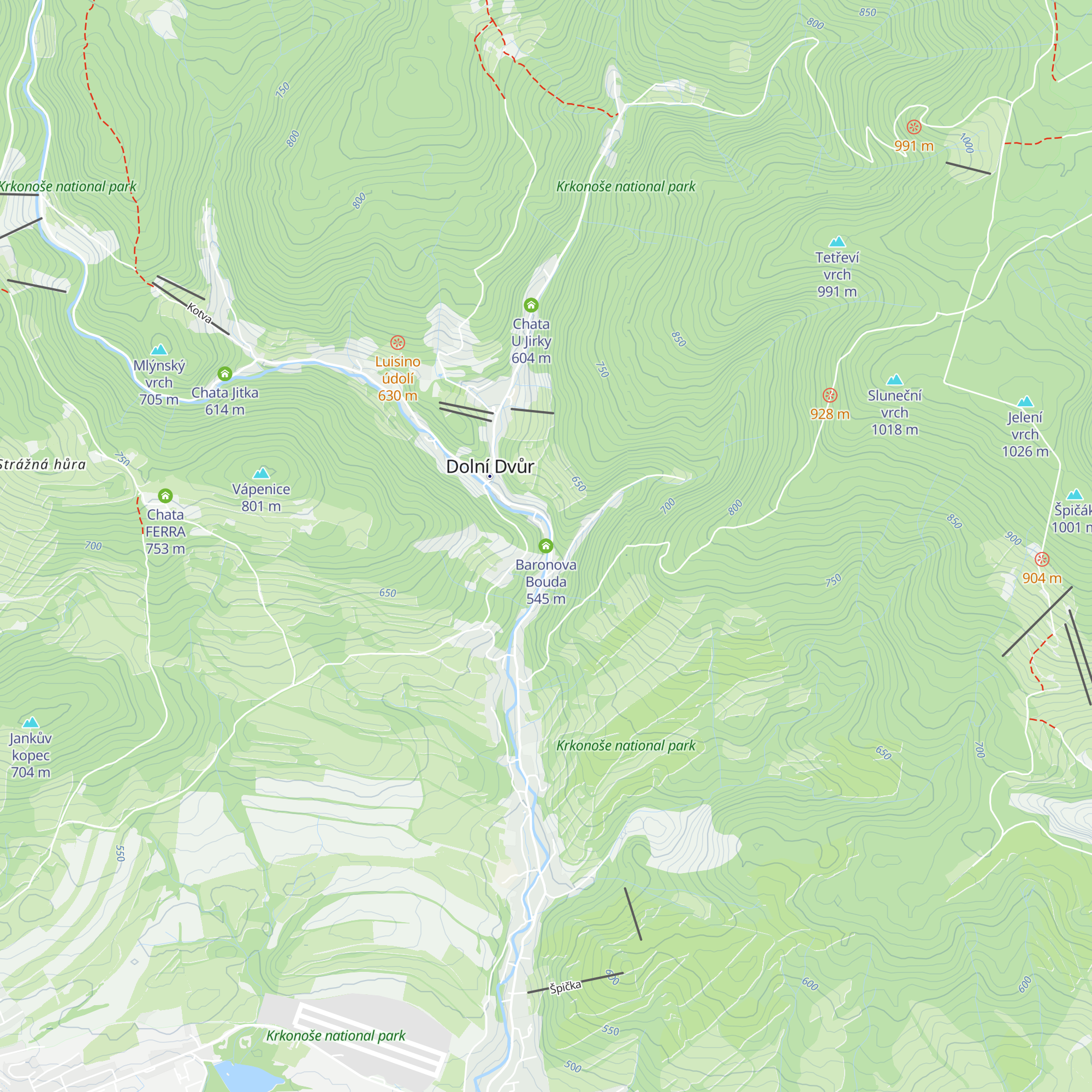Baronova Bouda map